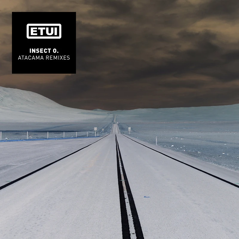 Artwork for Atacama Remixes: a long empty street at the atacama dessert and clouds in the sky